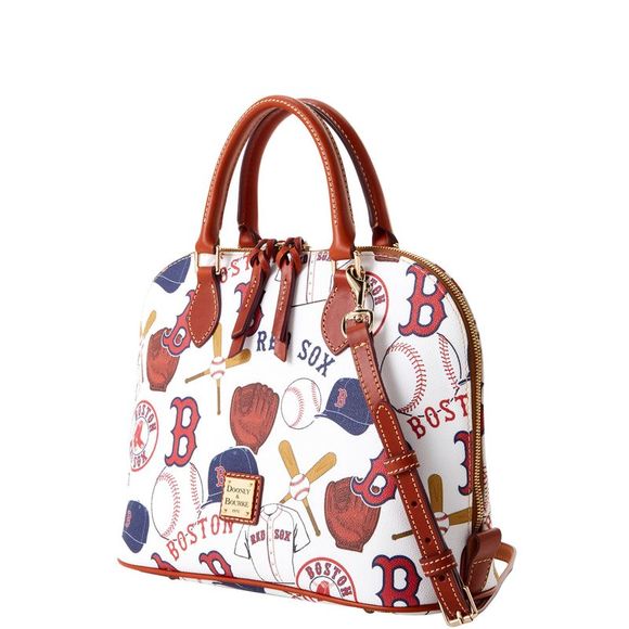 Dooney & Bourke MLB Boston Red Sox Zip Zip Satchel - RED SOX - Picture 2 of 4